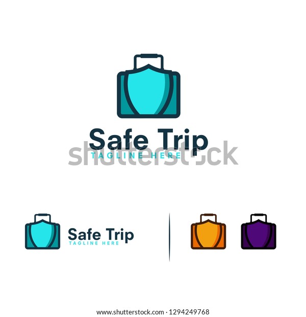 Safe Trip Logo Designs Concept Vector Stock Vector (Royalty Free