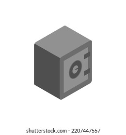 Safe for valuables isometric icon