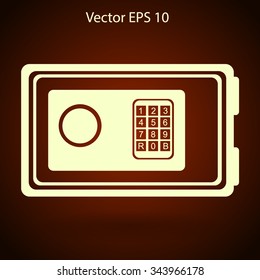 safe for valuables vector illustration