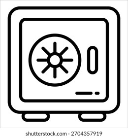 Elemento de icono de bóveda segura para diseño
