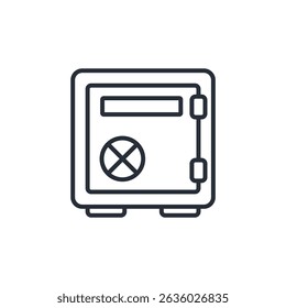 safe vault icons isolated on White Background. Flat style design