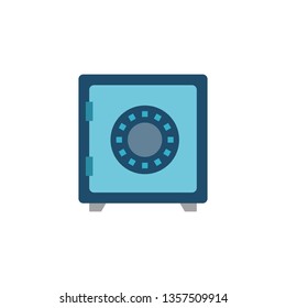 Safe Vector Flat Icon Isolated on White Background.