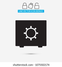 Safe Vector icon