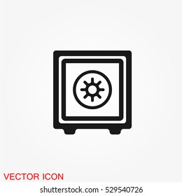 Safe vector icon vector