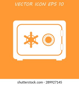 Safe vector icon, vector eps 10 illustration