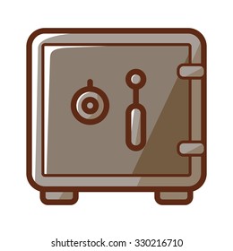 Safe Vector Icon, Finance Element