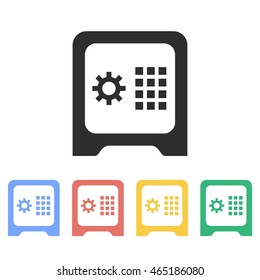 Safe vector icon. Illustration isolated on white background for graphic and web design.