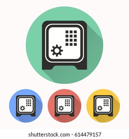 Safe vector icon. Illustration isolated for graphic and web design.