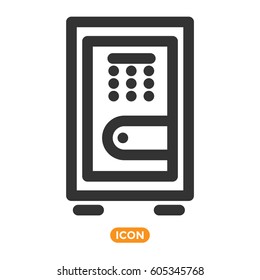 Safe Vector Icon. Money Keeper 