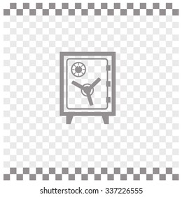 Safe vector icon. Money symbol.