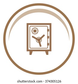 Safe vector icon. Money symbol.