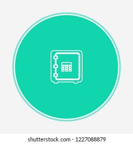 Safe vector icon sign symbol