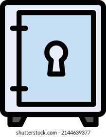 safe Vector illustration on a transparent background. Premium quality symbols. Stroke vector icon for concept and graphic design.