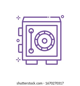 Safe Vector illustration. Shopping and E-commerce Outline icon. EPS 10 File