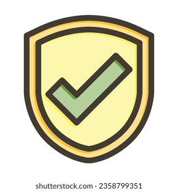 Safe Vector Thick Line Filled Colors Icon For Personal And Commercial Use.
