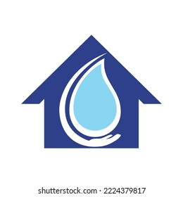 Diseño del logotipo de agua potable. Diseño vectorial del logotipo Water Care.	