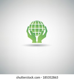 Safe world symbol,vector