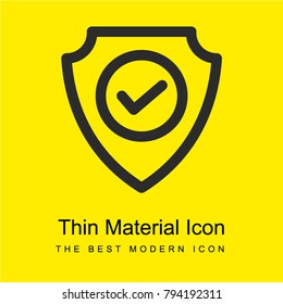 Safe Zone bright yellow material minimal icon or logo design