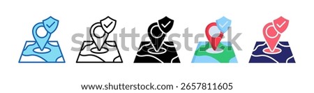 Safe Zone Icon Multiple Style Set Collection.