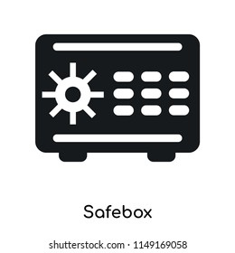 Safebox icon vector isolated on white background for your web and mobile app design, Safebox logo concept
