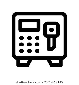 Safebox-Symbol Vektorliniensymbol für Ihre Website, Ihr Handy, Ihre Präsentation und Ihr Logo-Design.