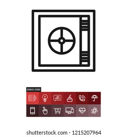 Safebox vector icon