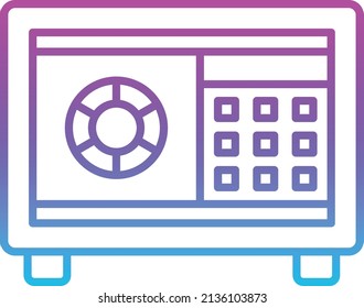 Safebox vector icon. Can be used for printing, mobile and web applications.