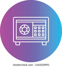 Icono de vector Safebox. Se puede usar para imprimir, móviles y aplicaciones web.