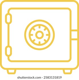 Safebox vector icon. Can be used for printing, mobile and web applications.