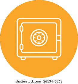 Safebox vector icon. Can be used for printing, mobile and web applications.