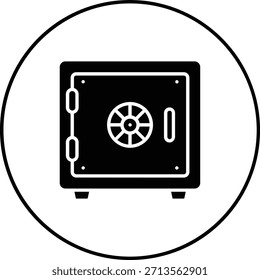 Safebox vector icon. Can be used for printing, mobile and web applications.
