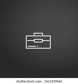 Safebox vector icon. Safebox concept stroke symbol design. Thin graphic elements vector illustration, outline pattern for your web site design, logo, UI. EPS 10.