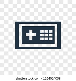 Safebox vector icon isolated on transparent background, Safebox logo concept