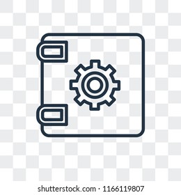 Safebox vector icon isolated on transparent background, Safebox logo concept
