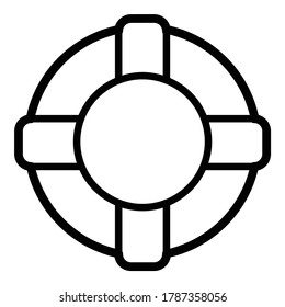 Safebuoy Flat Icon Isolated On White Background