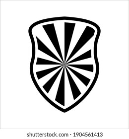Safeguard icon, protection icon on white background. color editable