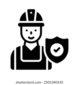 Safeguard rights and promote workplace safety with our reliable labour protection icon