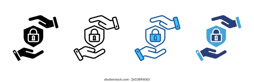 Safeguards icon sheet multiple style collection