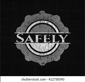 Safely on chalkboard