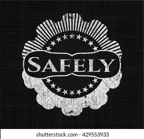 Safely on chalkboard