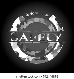 Safely on grey camo texture