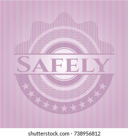 Safely pink emblem