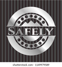 Safely silvery emblem or badge