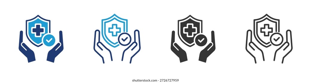 Conjunto de iconos de seguridad colección multi-estilo.