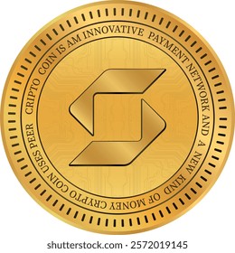 safepal-sfp cryptocurrency drawings on abstract background. 3d illustrations.
