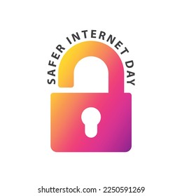 Safer Internet Day. Cyber security concept.