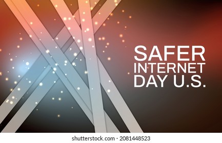 Safer Internet Day U.S. Design suitable for greeting card poster and banner
