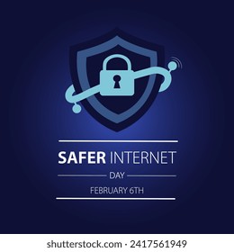 Safer internet day vector hand drawn