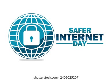 Safer Internet Day Vector illustration. Suitable for greeting card, poster and banner.