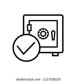 safes icon vector template